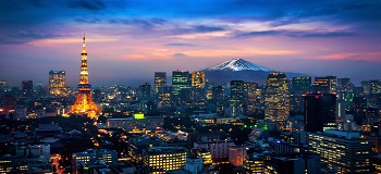 japan in night